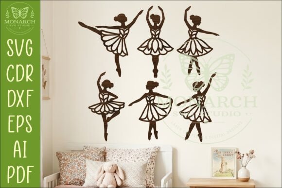 Ballerina SVG Silhouette Ballet Bundle: Elegant Cuts