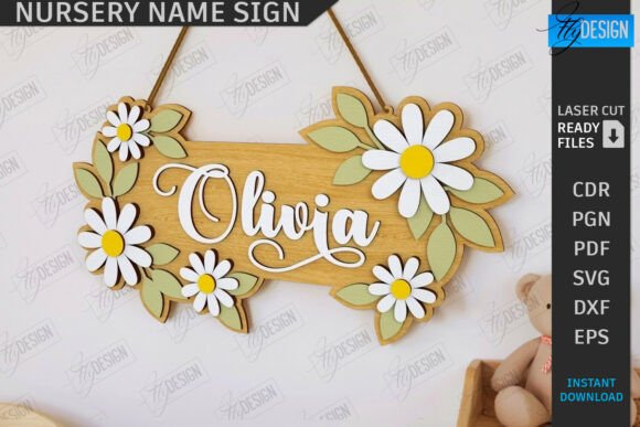 Create a Personalized Nursery Name Sign with Laser Cut Home Decor