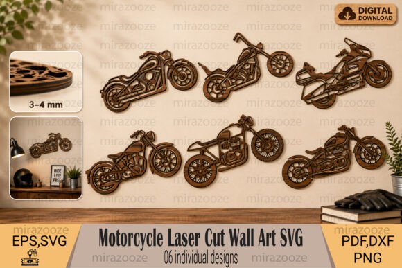 Create Bold Motorcycle Wall Art with This SVG Bundle