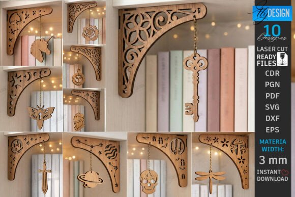 Enchant Your Space with Gothic Laser Cut Shelf Brackets