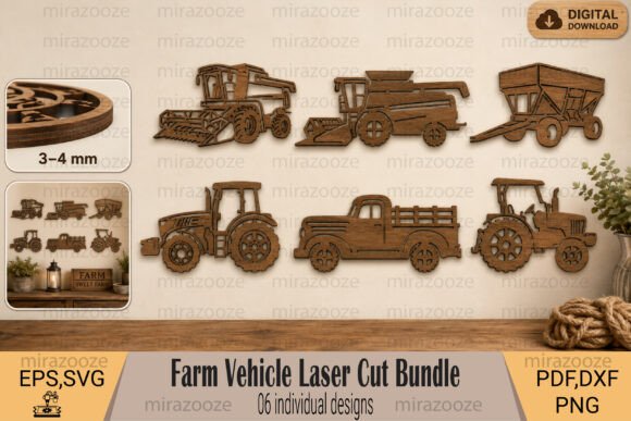 Farm Vehicle Laser Cut Bundle