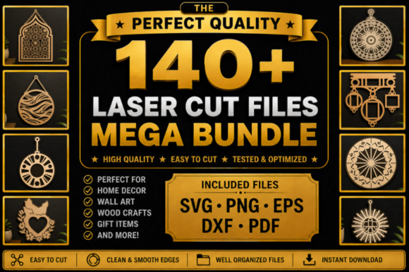 Laser Cut Files Mega SVG Bundle: Your Ultimate Design Toolkit