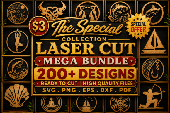Premium Laser Cut SVG Bundle for Flawless Projects
