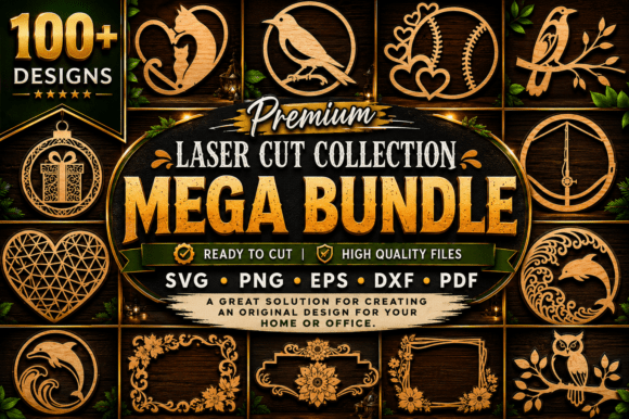Premium Mega Laser Cut SVG Bundle for Crafters