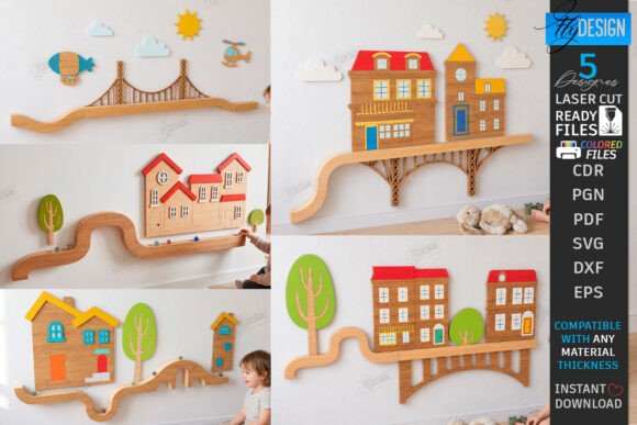 Wooden Ball Run Track Laser Cut Bundle