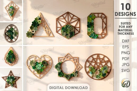 Wooden Felt Wreath Bases Bundle Laser Cut Designs
